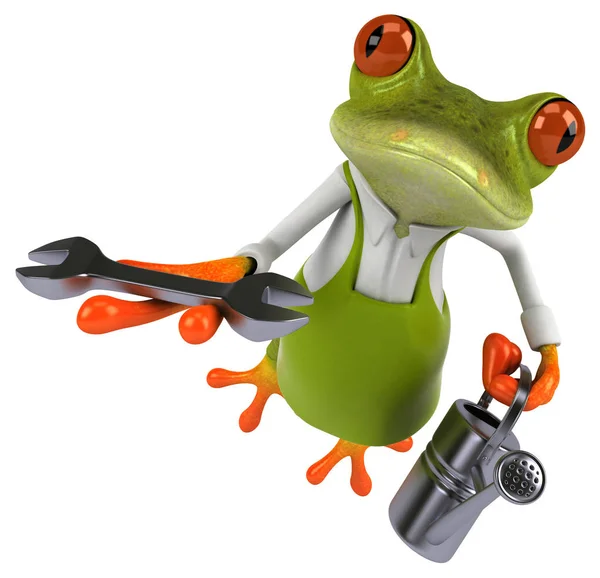 Fun Frog Tool Illustration — Stock Photo, Image