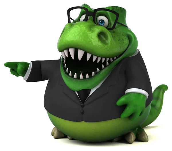 Fun Trex Businessman Illustration — Stock Photo, Image