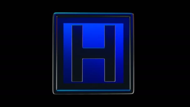 Hospital Medical Ikony Animacja — Wideo stockowe
