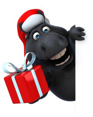 Eğlenceli at - 3D İllüstrasyon