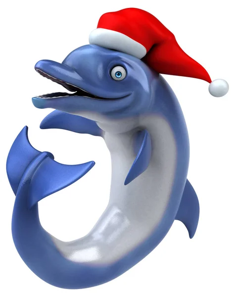 Fun Dolphin Illustration — Stock Photo, Image