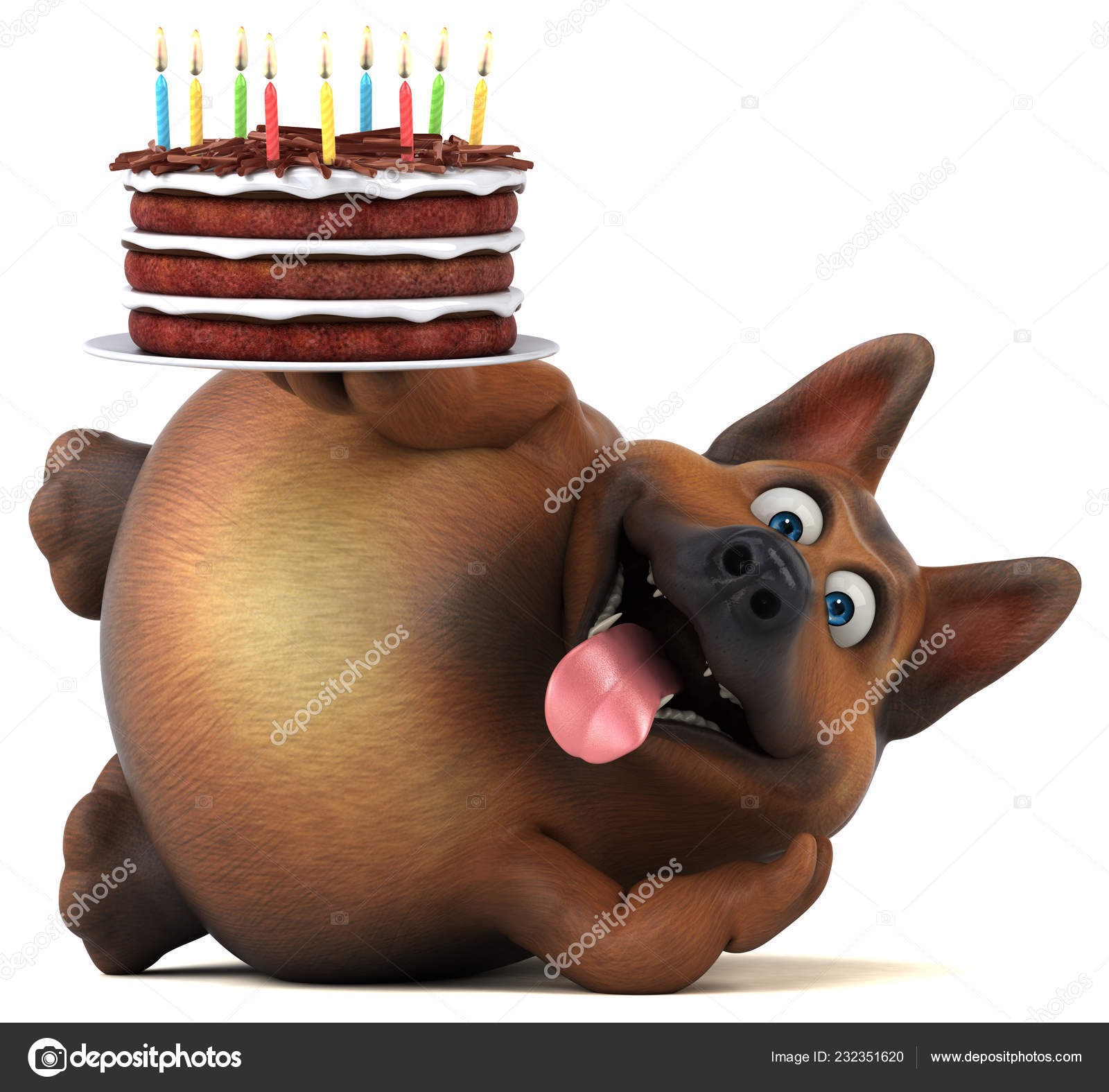 Fun Dog Cake Illustration Stock Photo By C Julos Fun Dog Cake Illustration Stock Photo By C Julos
