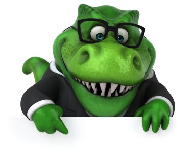 Eğlenceli Trex - 3d çizim