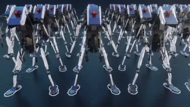 Robots Generativos Animación — Vídeo de stock