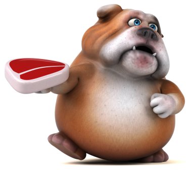 Et - 3d çizim ile eğlenceli çizgi film karakteri