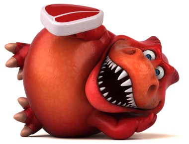 Et - 3d çizim ile eğlenceli çizgi film karakteri