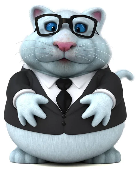 Eğlenceli kedi - 3d çizim