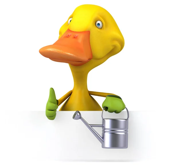 Fun Duck Can Illustration — Stock Photo, Image