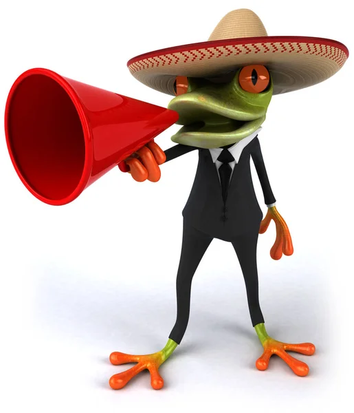 Fun Frog Character Illustration — Stock Photo, Image