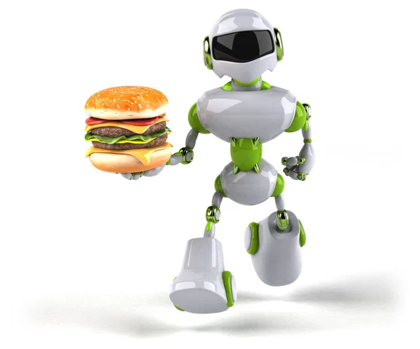 Robota Znak Burger Ilustrace — Stock fotografie