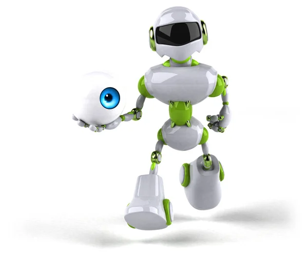 Robot Karakter Met Eye Illustratie — Stockfoto