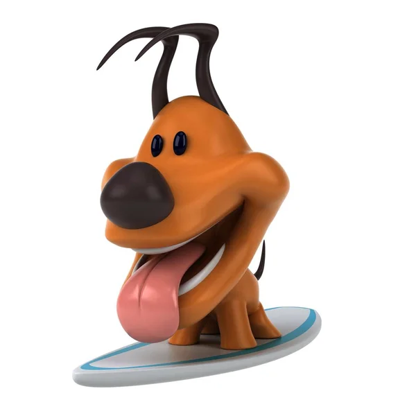 Spaß Hund Charakter Illustration — Stockfoto