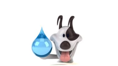 Düşürmeli eğlenceli çizgi film karakteri - 3 boyutlu animasyon 