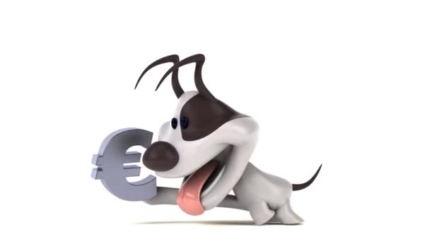 Fun Cartoon Character Euro Animation — Stock Video