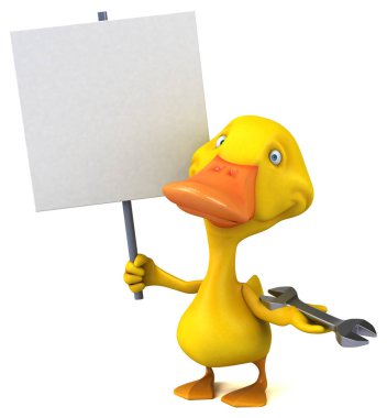 Eğlenceli çizgi film karakteri ile - 3d çizim aracı