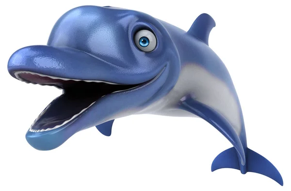 Fun Dolphin Illustration — Photo
