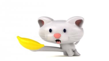 Muz - 3d animasyon ile eğlenceli çizgi film karakteri