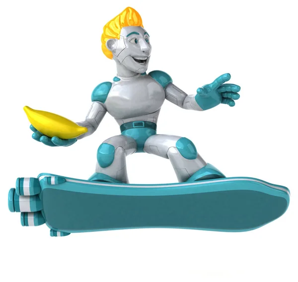 Fun Cartoon Character Banana Illustration — Stock Photo, Image