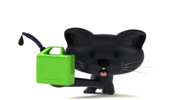玩具油三维动画的卡通人物 — 图库视频影像