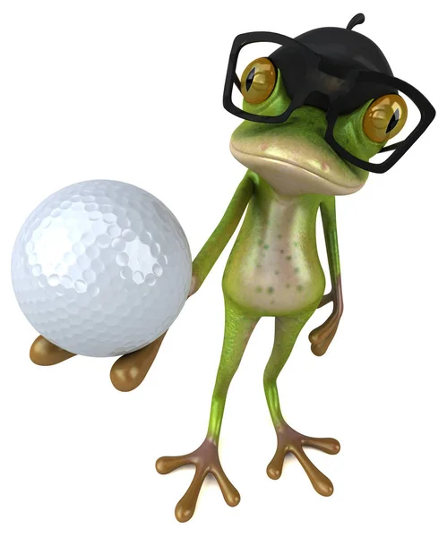 Fun Cartoon Character Ball Illustration — Stock Photo, Image