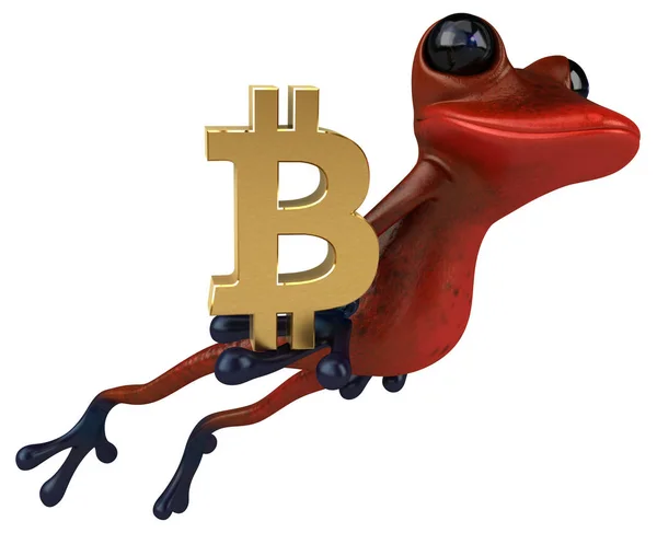 Bitcoin 일러스트와 캐릭터 — 스톡 사진