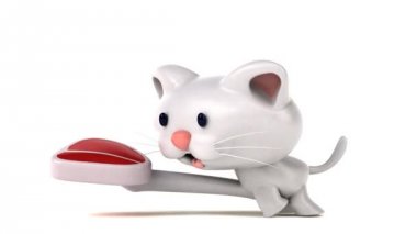 eğlenceli çizgi film karakteri ile et - 3d animasyon 