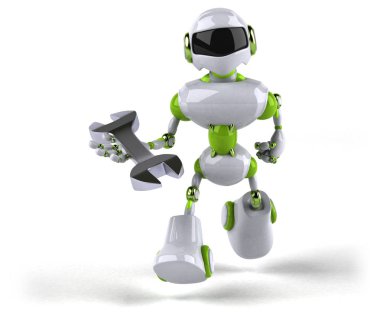 Eğlenceli çizgi film karakteri ile - 3d çizim aracı