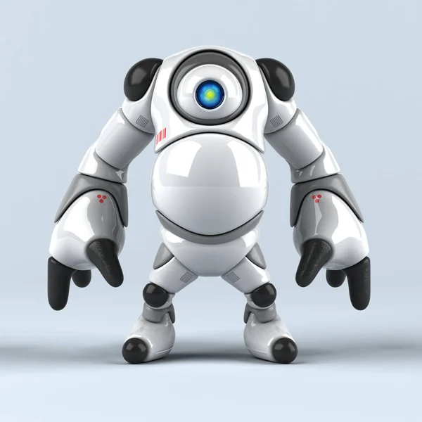 Velký Robot Kreslená Postava Ilustrace — Stock fotografie