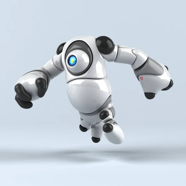 Big Robot Cartoon Character Illustration — Stock Photo, Image