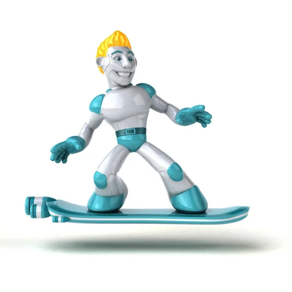 Robot Cartoon Character Illustratie — Stockfoto