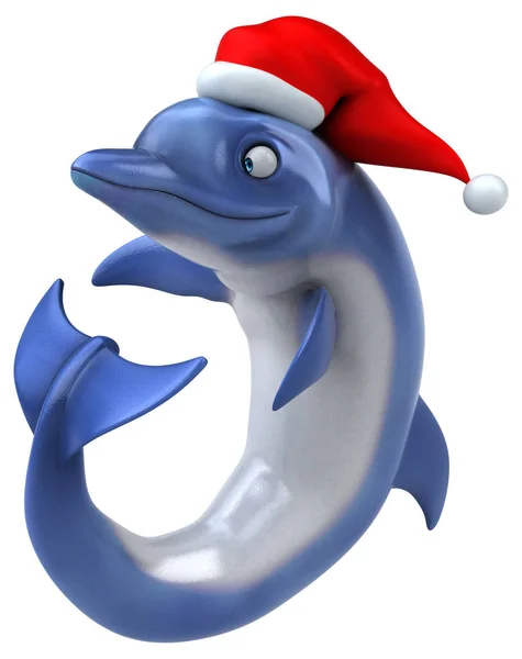Fun Dolphin Χαρακτήρα Εικονογράφηση — Φωτογραφία Αρχείου