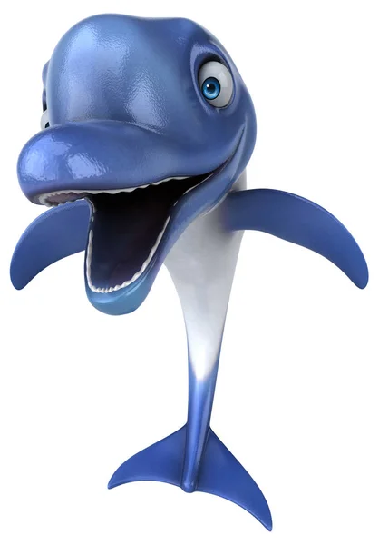 Divertido Personaje Delfín Ilustración —  Fotos de Stock