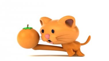 Turuncu - 3d animasyon ile eğlenceli kedi 
