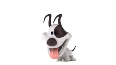 Eğlenceli karikatür karakter köpek-3D animasyon 