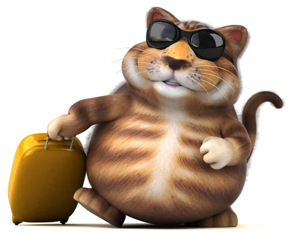 Fun Cat Illustration — Stock Photo, Image