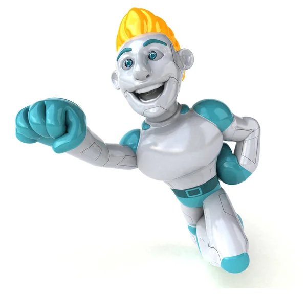 Robot Cartoon Character Illustratie — Stockfoto