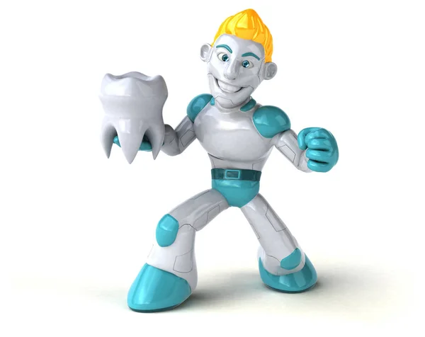 Fun Cartoon Character Tooth Illustration — Stock Photo, Image