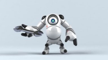 Aracı - 3d animasyon tutan robot 