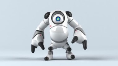 Büyük robot karakter - 3d animasyon 