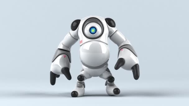 Stor Robotfigur Animasjon – stockvideo