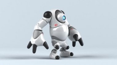 Büyük robot karakter - 3d animasyon 