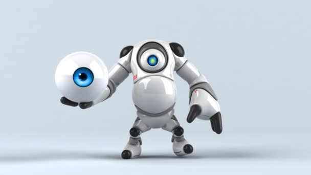 Robot Ojo Celebración Animación — Vídeos de Stock