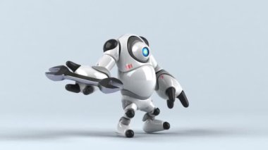 Aracı - 3d animasyon tutan robot 