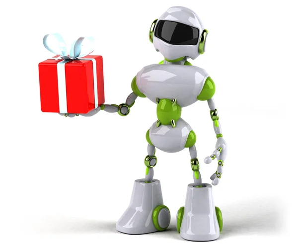 Robot Gift Illustration — Stock Photo, Image