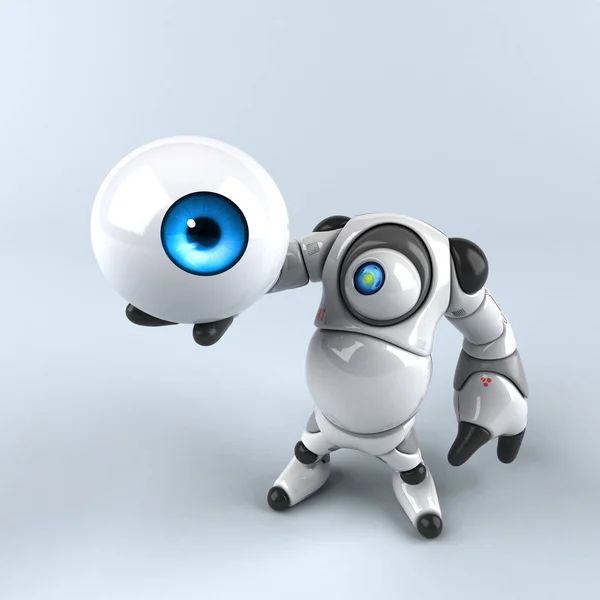 Fun Cartoon Character Eye Illustration — Stock Photo, Image