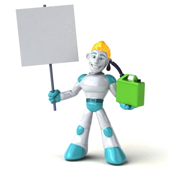 Robot Retención Aceite Ilustración — Foto de Stock