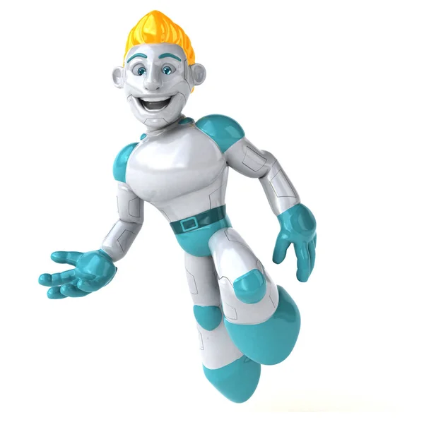 Robot Personaggio Dei Cartoni Animati Illustrazione — Foto Stock
