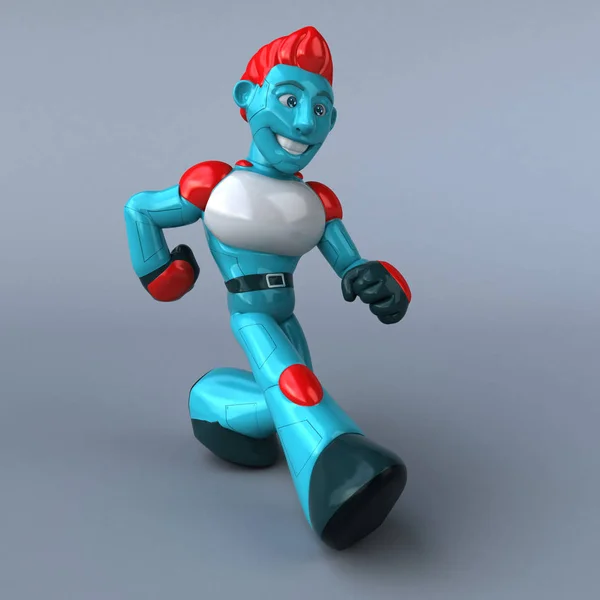 Personaje Dibujos Animados Robot Rojo Ilustración — Foto de Stock