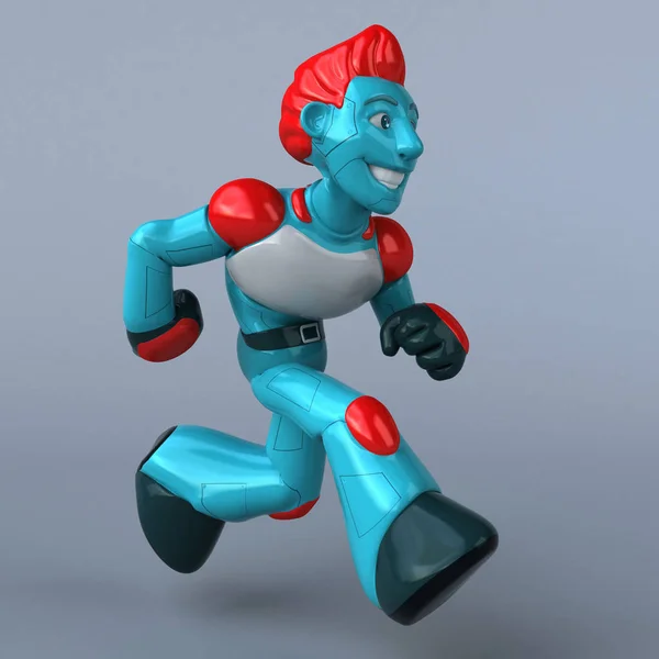 Personnage Dessin Animé Robot Rouge Illustration — Photo