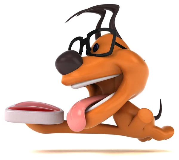 Fun Cartoon Character Meat Illustration — Stock Photo, Image